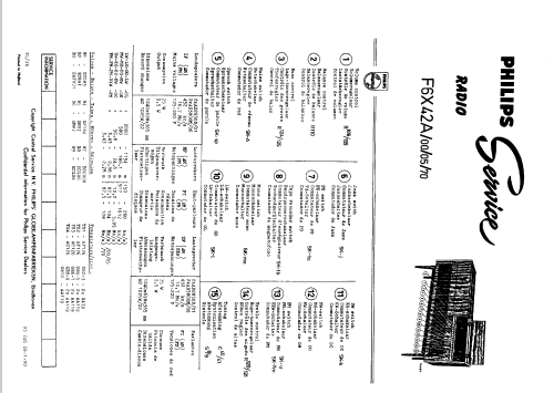 F6X42A /05 /70; Philips; Eindhoven (ID = 43514) Radio