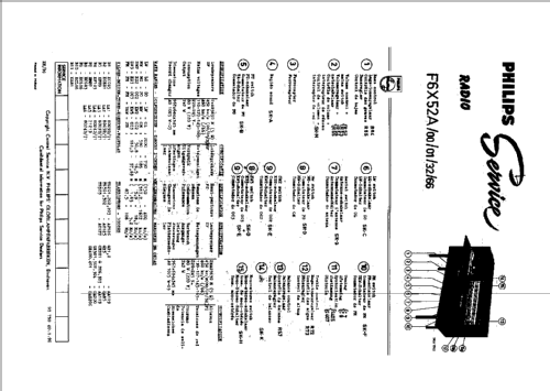 F6X52A /00; Philips; Eindhoven (ID = 41930) Radio