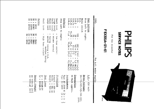 F6X66A /61; Philips; Eindhoven (ID = 41880) Radio