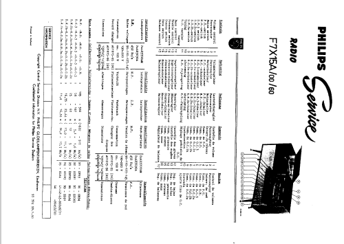 F7X15A /00; Philips; Eindhoven (ID = 43700) Radio