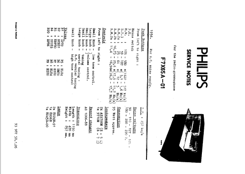 F7X65A /01; Philips; Eindhoven (ID = 46683) Radio