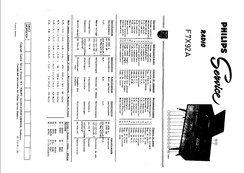 F7X92A; Philips; Eindhoven (ID = 46835) Radio