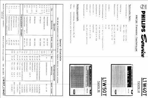 Fanette 40 L1W40T; Philips; Eindhoven (ID = 404613) Radio