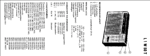 L1W50T /00 /12 /14 /72 /74; Philips; Eindhoven (ID = 219845) Radio