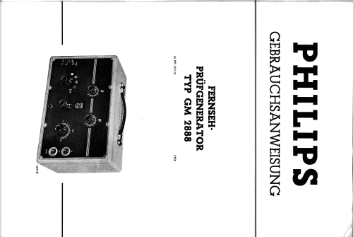 Fernseh-Prüfgenerator GM2888/50; Philips; Eindhoven (ID = 2337064) Equipment
