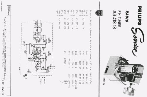 FM Tuner Module A3 418 13; Philips; Eindhoven (ID = 1512714) Converter