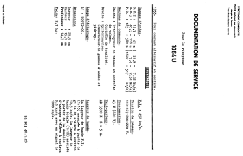 Generic Model 1064U; Philips; Eindhoven (ID = 2526225) Radio