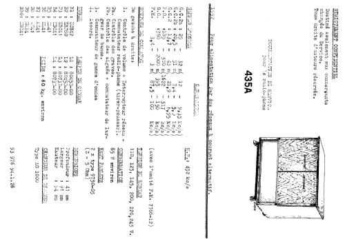 Generic Model 435A; Philips; Eindhoven (ID = 2625602) Radio