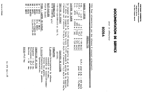 Generic Model 8009A; Philips; Eindhoven (ID = 2530027) Radio