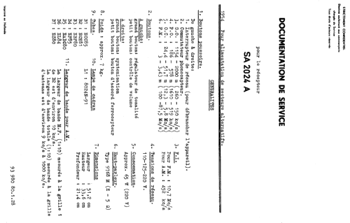 Generic Model SA2024A; Philips; Eindhoven (ID = 2530052) Radio