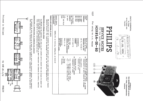 H3X85A; Philips; Eindhoven (ID = 701617) Radio