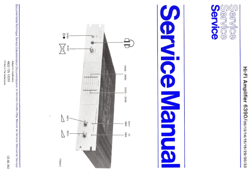 Hi-Fi Amplifier 6390 /33; Philips; Eindhoven (ID = 1115703) Ampl/Mixer
