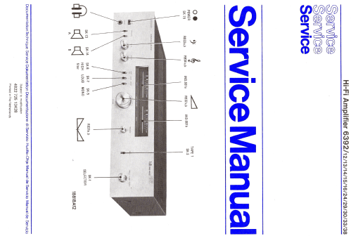 Hi-Fi Amplifier 6392 /13; Philips; Eindhoven (ID = 1116065) Ampl/Mixer