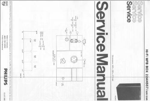 Motional Feedback Box 567 Electronic 22AH567 /80R /89R; Philips; Eindhoven (ID = 1407789) Parleur