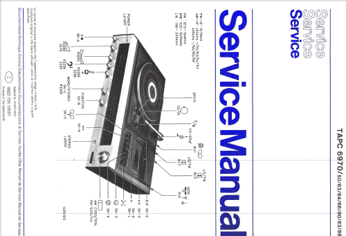 Hi-Fi Phono-Cassette-Receiver TAPC-6970 /63; Philips; Eindhoven (ID = 1128688) Radio