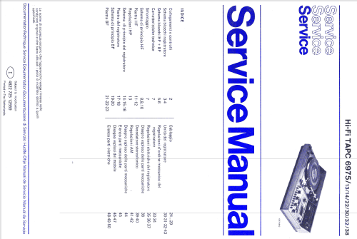 Hi-Fi Phono-Cassette-Receiver TAPC-6975 /30; Philips; Eindhoven (ID = 1134269) Radio