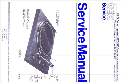 Hi-Fi Record Player SX5685 /13R; Philips; Eindhoven (ID = 1109673) R-Player