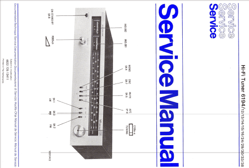 Hi-Fi Tuner 6194 /13; Philips; Eindhoven (ID = 1113105) Radio