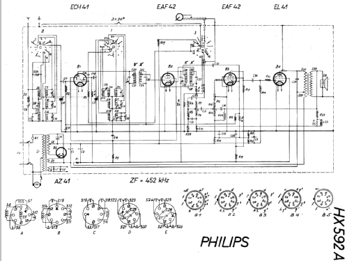 HX592A; Philips; Eindhoven (ID = 19544) Radio