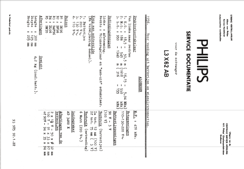 Jol L3X62AB; Philips; Eindhoven (ID = 2548793) Radio