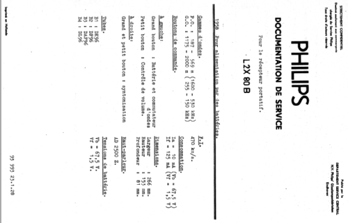 L2X80B; Philips; Eindhoven (ID = 883332) Radio