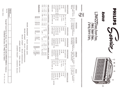 L3W22T /00E /00F /00L /88E /88F /88L /97E /97F /97L; Philips; Eindhoven (ID = 2299073) Radio