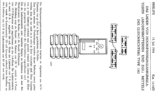 Ladegleichrichter 1362; Philips; Eindhoven (ID = 804803) Power-S