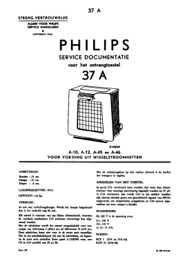 Luistervink 37A; Philips; Eindhoven (ID = 3045674) Radio