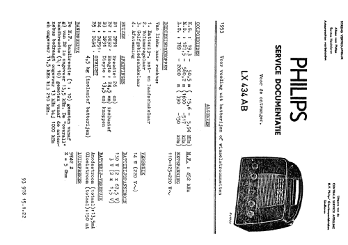 LX434AB /32; Philips; Eindhoven (ID = 2385877) Radio