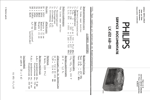 LX452AB; Philips; Eindhoven (ID = 2548654) Radio