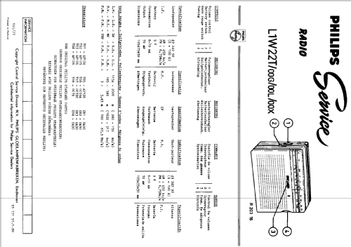 L1W22T /00G /00L /00X; Philips; Eindhoven (ID = 133912) Radio