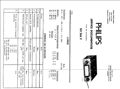 NX344V; Philips; Eindhoven (ID = 42785) Car Radio