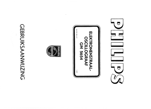 Oscillograph GM5654; Philips; Eindhoven (ID = 120811) Ausrüstung