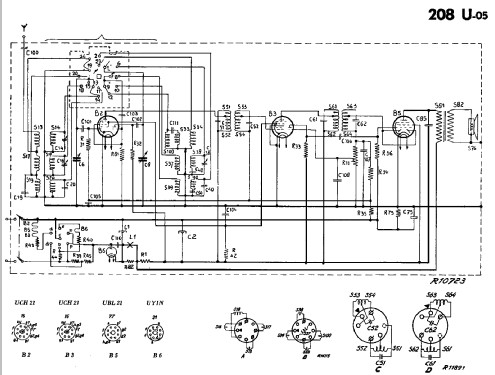 Philetta 208U-05; Philips; Eindhoven (ID = 36496) Radio