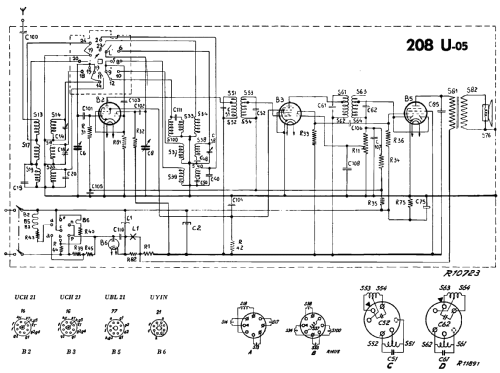 Philetta 208U-05; Philips; Eindhoven (ID = 2376067) Radio