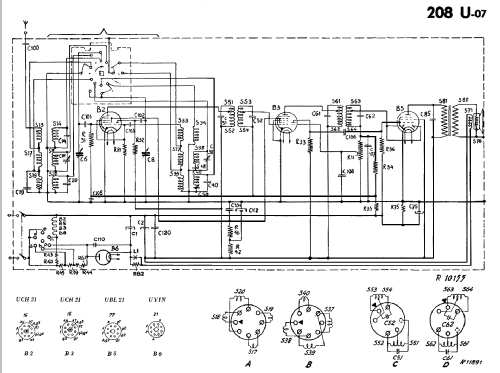 Philetta 208U-07; Philips; Eindhoven (ID = 36482) Radio