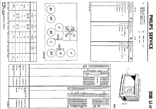 Philetta 208U-37; Philips; Eindhoven (ID = 36495) Radio