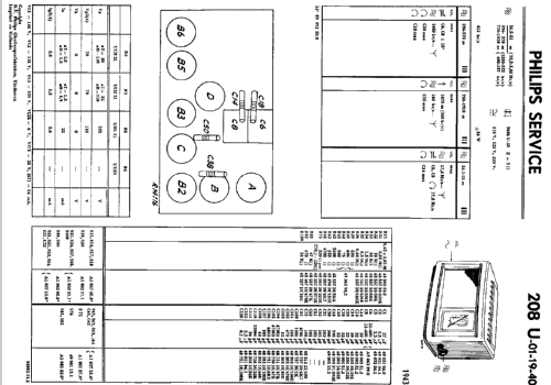 Philetta 208U-40; Philips; Eindhoven (ID = 36479) Radio