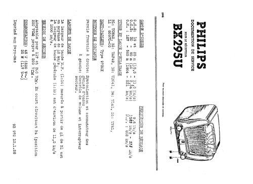 BX295U; Philips; Eindhoven (ID = 1537261) Radio