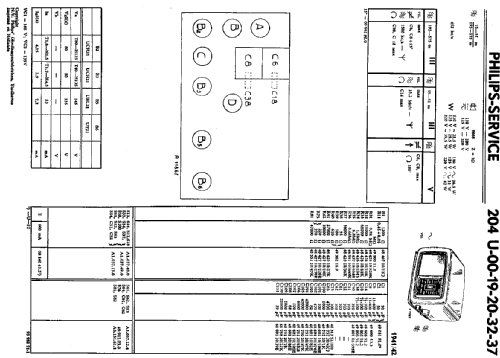 Philetta II 204U-20; Philips; Eindhoven (ID = 2320294) Radio