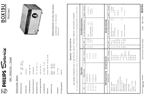 Philitina B0X19U /00R; Philips; Eindhoven (ID = 1858341) Radio