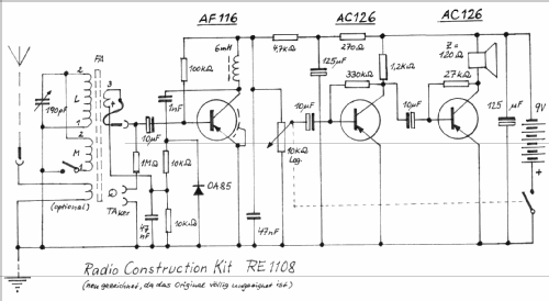 Radio Construction Kit RE1108; Philips; Eindhoven (ID = 305912) Kit