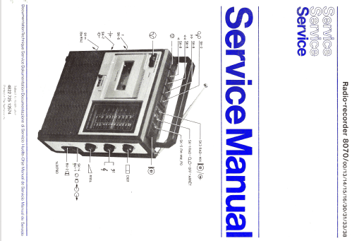 Radio-Recorder 8070 /13; Philips; Eindhoven (ID = 1150923) Radio