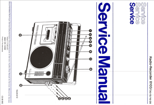 Radio-Recorder 8103 /15; Philips; Eindhoven (ID = 1138994) Radio