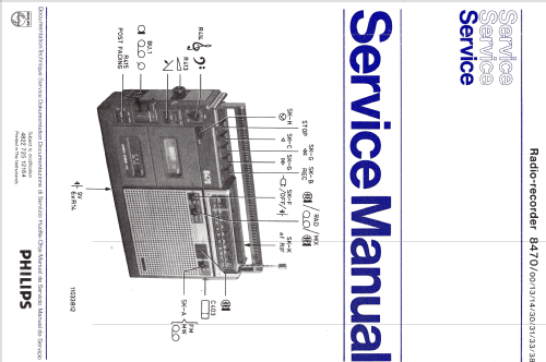 Radio-Recorder 8470 /13; Philips; Eindhoven (ID = 1163465) Radio