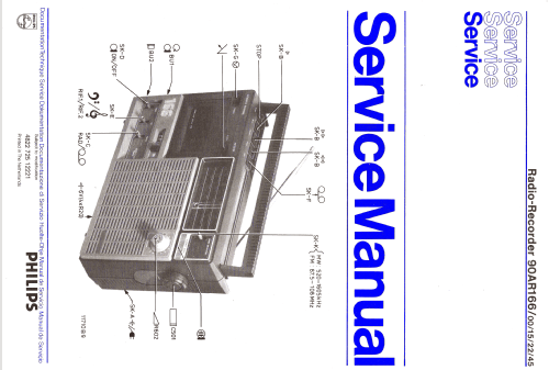 Radio-Recorder 90AR166 /00; Philips; Eindhoven (ID = 1603715) Radio