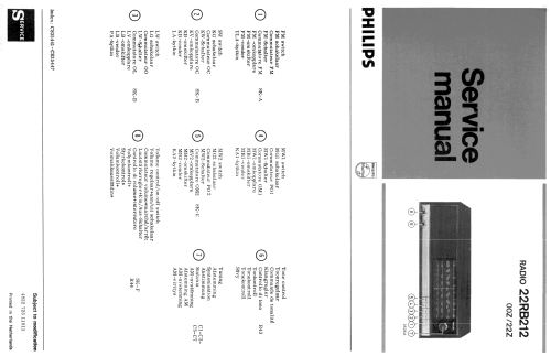 Stella 22RB212 /00Z; Philips; Eindhoven (ID = 1829222) Radio