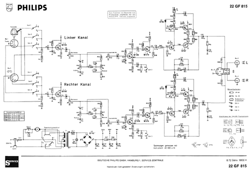 Stereo 815 22GF815 /04Z; Philips; Eindhoven (ID = 745550) Enrég.-R