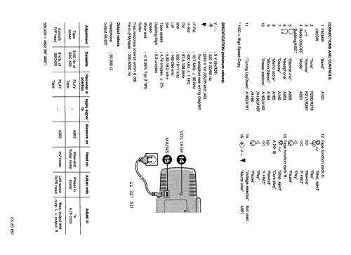 Stereo Radio Cassette Recorder D8188 /00 /05 /30 /35 /40; Philips; Eindhoven (ID = 2582716) Radio