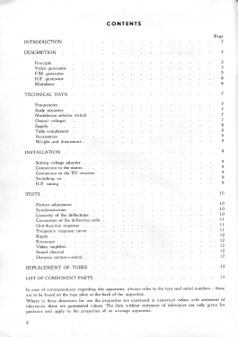 Television Service Generator GM2891 /55; Philips; Eindhoven (ID = 2723994) Ausrüstung